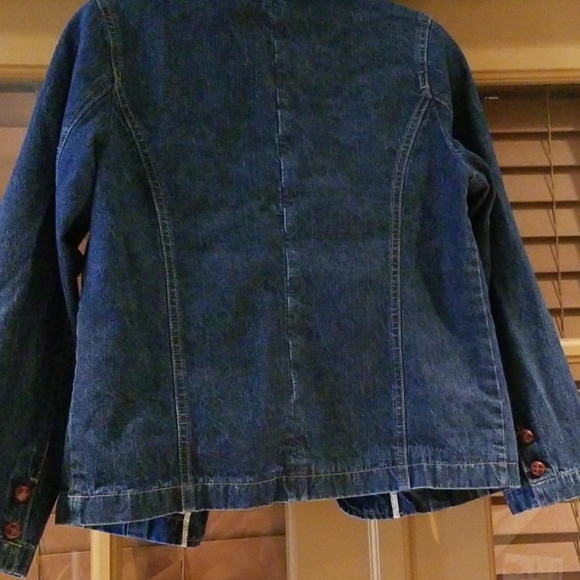 Lands End vintage Jean jacket sz 16, EUC - Picture 8 of 8